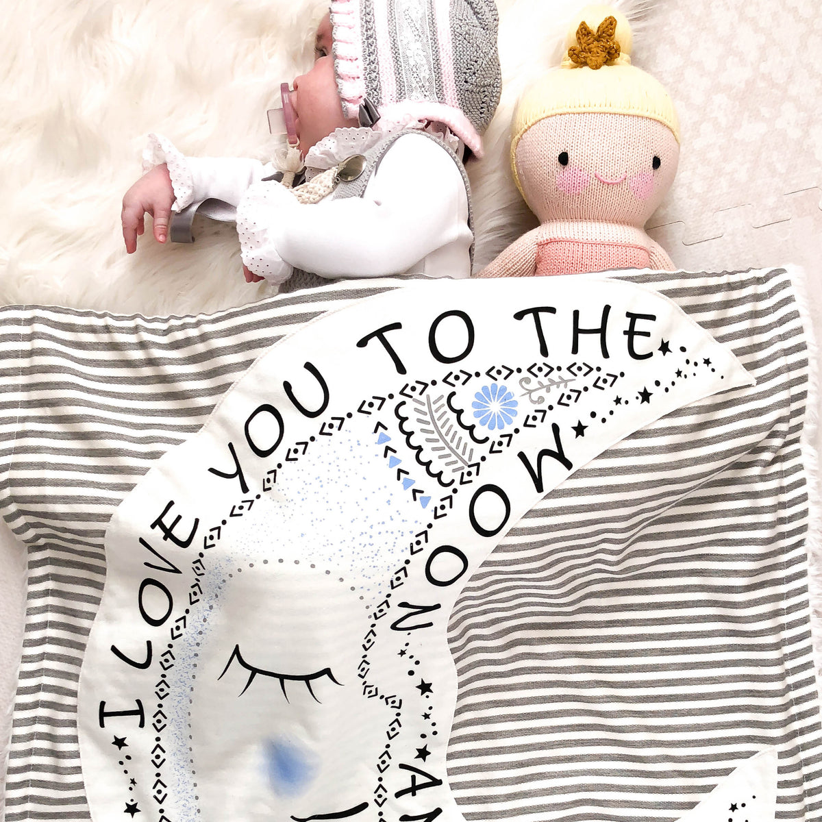 Baby Cover with Magic the Moon Character Baby Blanket