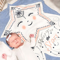 Baby Sleeping on Skylar the Star Baby Character Blanket