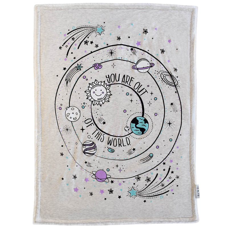 You are out of this world baby blanket